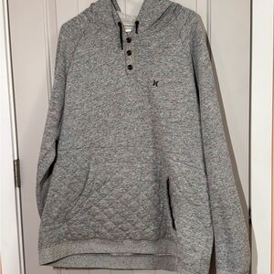 Hurley Men's Heathered Gray Hoodie